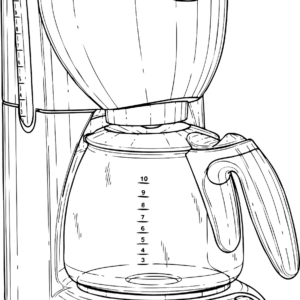 Festudlejning af stor hurtig kaffemaskine på 1,8 liter som brygger kaffen på 6 minutter inklusiv 10 ubrugte kaffefilter. Har i behov kan ekstra filter tilkøbes